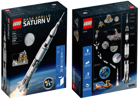 Illustration for article titled Live Out Your Astronaut Dreams With Lego's Meter-Tall NASA Apollo Saturn V Rocket